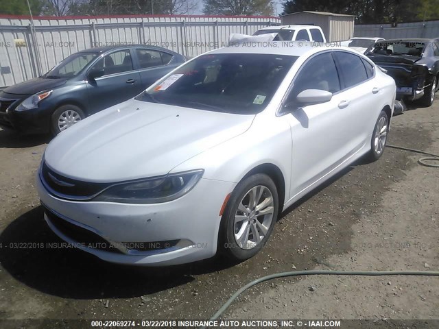 1C3CCCAB9FN633845 - 2015 CHRYSLER 200 LIMITED WHITE photo 2