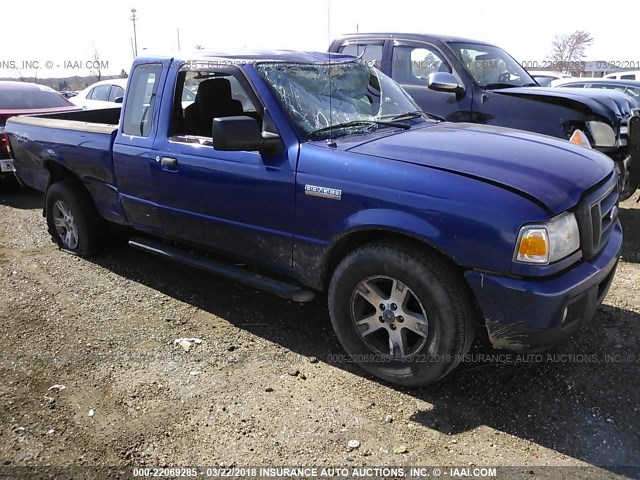 1FTZR45E76PA04314 - 2006 FORD RANGER SUPER CAB BLUE photo 1