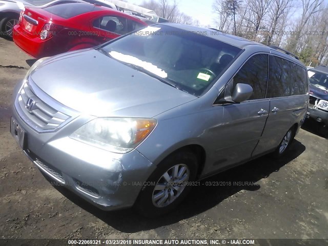 5FNRL38769B043273 - 2009 HONDA ODYSSEY EXL ღია ლურჯი ფოტო 2