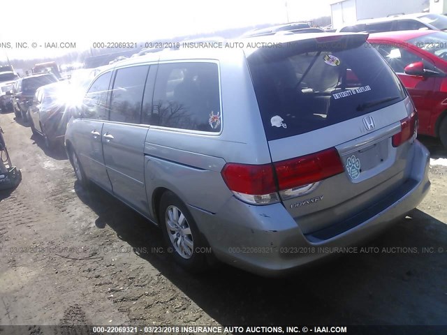 5FNRL38769B043273 - 2009 HONDA ODYSSEY EXL Light Blue photo 3