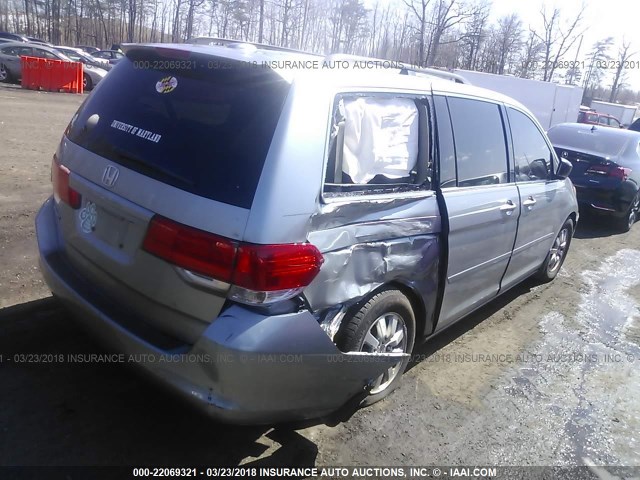 5FNRL38769B043273 - 2009 HONDA ODYSSEY EXL ღია ლურჯი ფოტო 4
