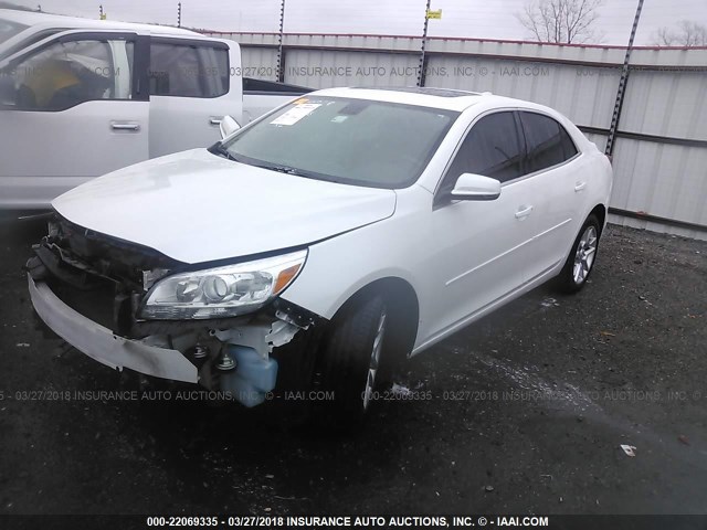 1G11C5SL3FF174305 - 2015 CHEVROLET MALIBU 1LT თეთრი ფოტო 2