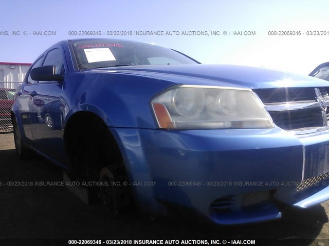 1B3LC56R98N686563 - 2008 DODGE AVENGER SXT BLUE photo 6