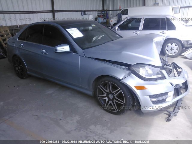 WDDGF5HB5DA798713 - 2013 MERCEDES-BENZ C 350 Light Blue photo 1