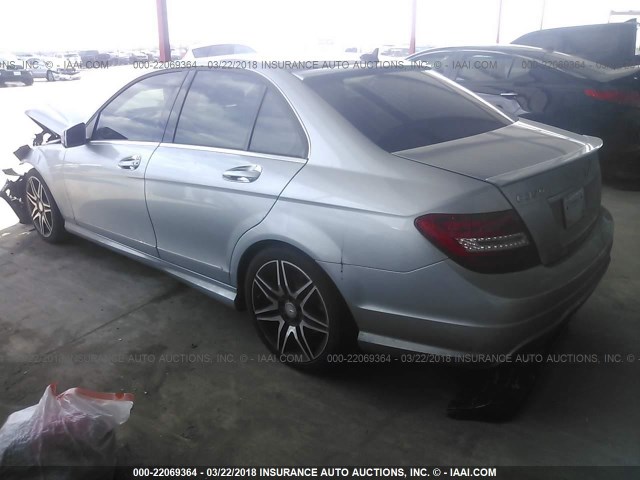 WDDGF5HB5DA798713 - 2013 MERCEDES-BENZ C 350 Light Blue photo 3