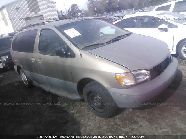 4T3ZF13C5YU256448 - 2000 TOYOTA SIENNA LE/XLE Champagne photo 1