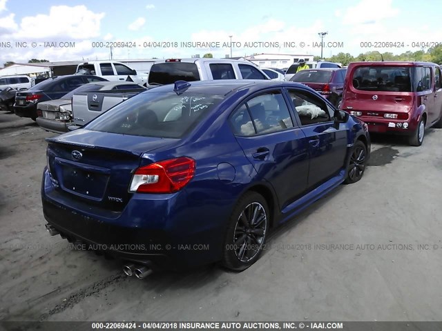 JF1VA1B60H9838634 - 2017 SUBARU WRX Dark Blue photo 4