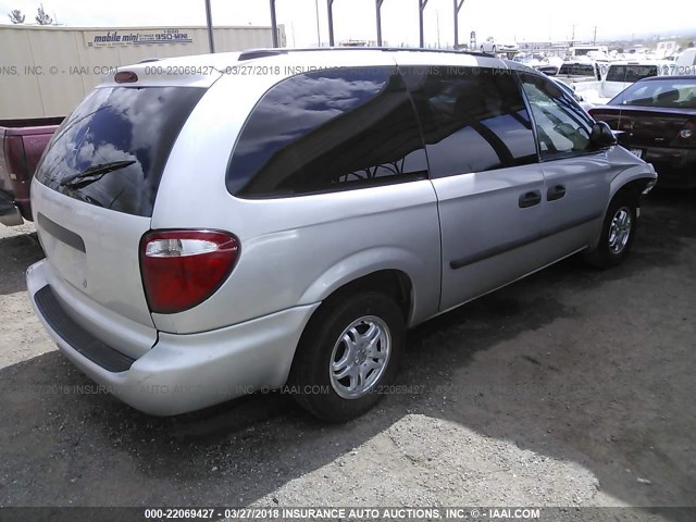 1D4GP24R95B273709 - 2005 DODGE GRAND CARAVAN SE GRAY photo 4