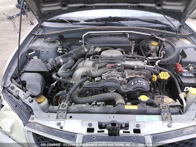 JF1GD67686G519688 - 2006 SUBARU IMPREZA 2.5I GRAY photo 10