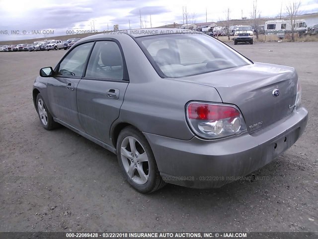 JF1GD67686G519688 - 2006 SUBARU IMPREZA 2.5I GRAY photo 3
