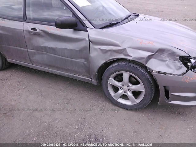 JF1GD67686G519688 - 2006 SUBARU IMPREZA 2.5I GRAY photo 6
