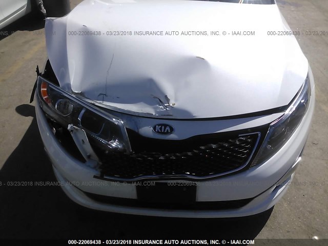 5XXGM4A73FG504829 - 2015 KIA OPTIMA LX WHITE photo 6