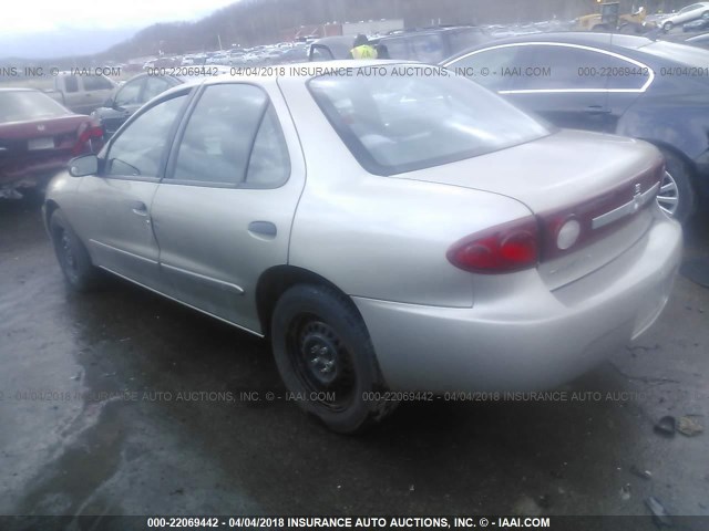 1G1JF52F537280083 - 2003 CHEVROLET CAVALIER LS TAN photo 3