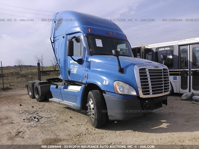 1FUJGLDR3BLAT6448 - 2011 FREIGHTLINER CASCADIA 125  BLUE photo 1