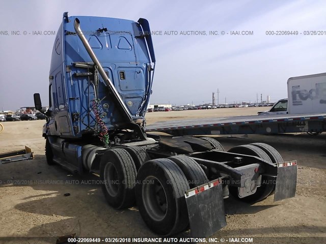 1FUJGLDR3BLAT6448 - 2011 FREIGHTLINER CASCADIA 125  BLUE photo 3