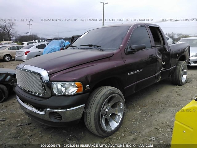 3D7KA28C73G703469 - 2003 DODGE RAM 2500 ST/SLT MAROON photo 2