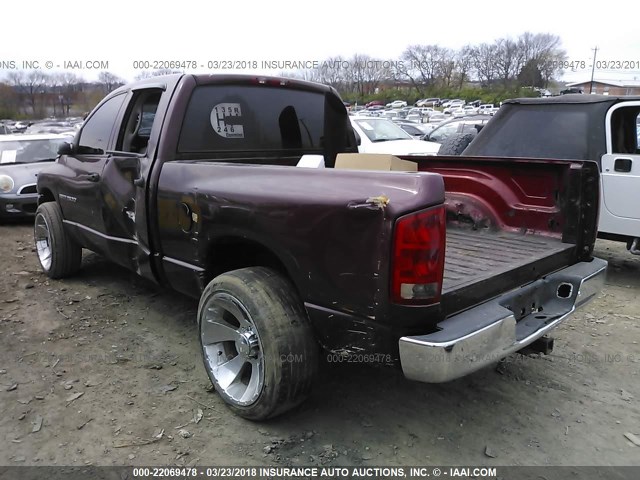 3D7KA28C73G703469 - 2003 DODGE RAM 2500 ST/SLT MAROON photo 3