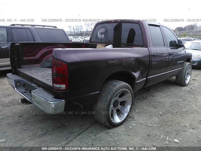 3D7KA28C73G703469 - 2003 DODGE RAM 2500 ST/SLT MAROON photo 4