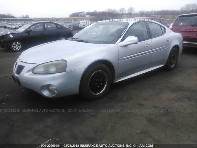 2G2WP522851125510 - 2005 PONTIAC GRAND PRIX SILVER photo 2