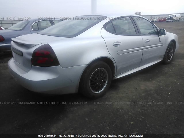 2G2WP522851125510 - 2005 PONTIAC GRAND PRIX SILVER photo 4