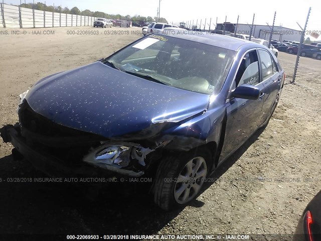 4T1BE46K49U293137 - 2009 TOYOTA CAMRY SE/LE/XLE BLUE photo 2
