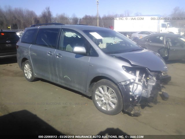 5TDDZ3DC7HS158681 - 2017 TOYOTA SIENNA XLE/LIMITED SILVER photo 1