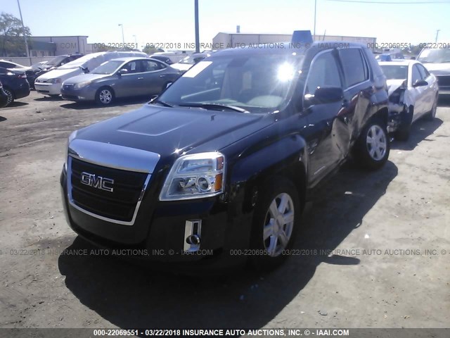 2GKALMEK5F6409130 - 2015 GMC TERRAIN SLE BLACK photo 2