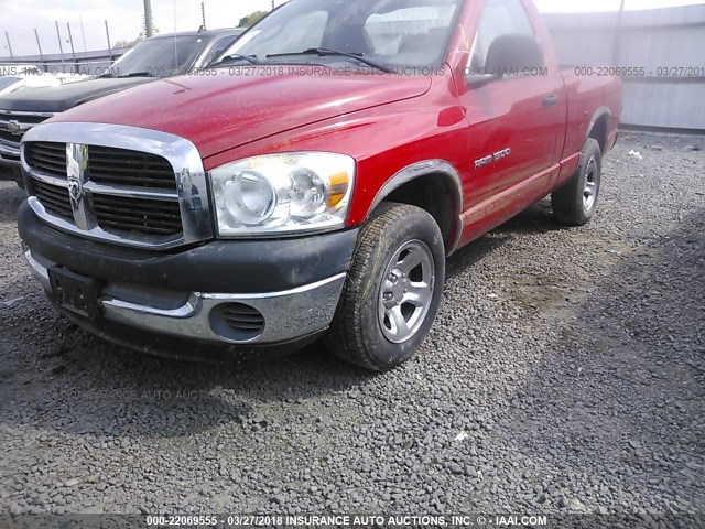 1D7HA16KX7J519419 - 2007 DODGE RAM 1500 ST RED photo 2