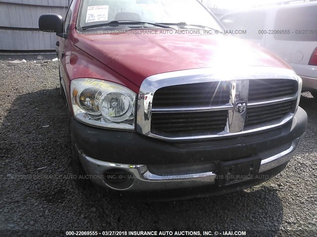 1D7HA16KX7J519419 - 2007 DODGE RAM 1500 ST RED photo 6