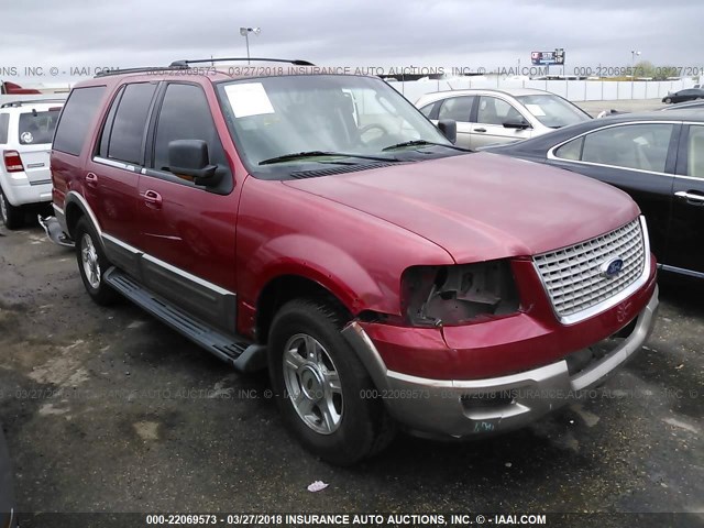 1FMPU17L43LA72844 - 2003 FORD EXPEDITION EDDIE BAUER RED photo 1