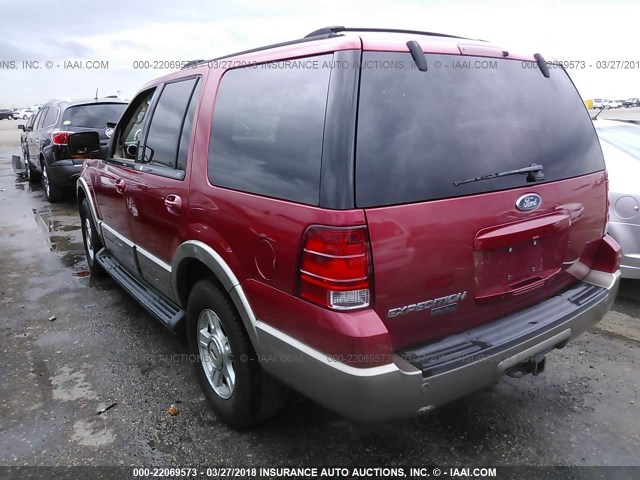 1FMPU17L43LA72844 - 2003 FORD EXPEDITION EDDIE BAUER RED photo 3