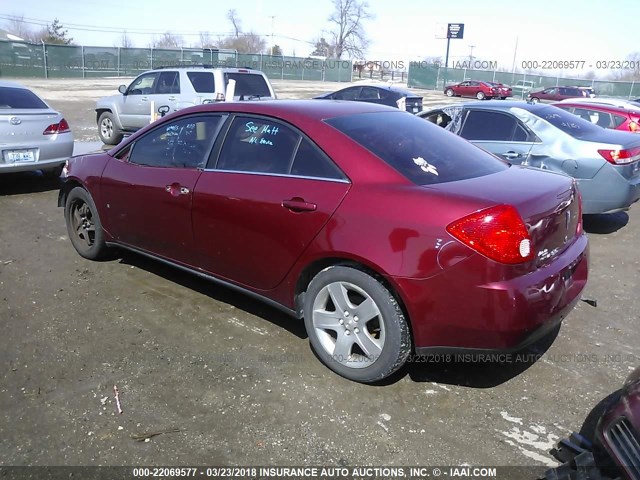 1G2ZG57B394174923 - 2009 PONTIAC G6 RED photo 3