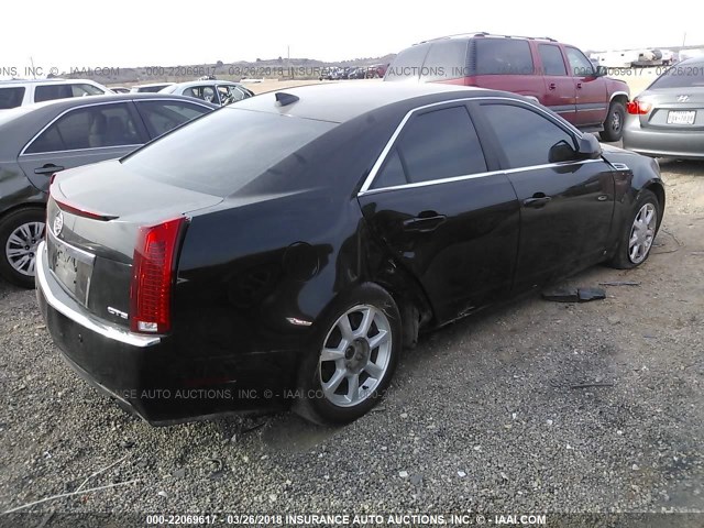 1G6DU57V990143212 - 2009 CADILLAC CTS HI FEATURE V6 BLACK photo 4