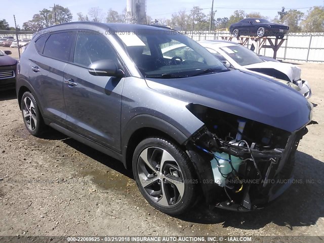 KM8J33A27GU080408 - 2016 HYUNDAI TUCSON LIMITED/SPORT AND ECO/SE GRAY photo 1