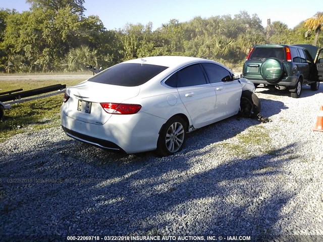 1C3CCCAB5GN179305 - 2016 CHRYSLER 200 LIMITED WHITE photo 4