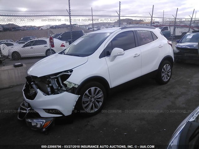 KL4CJASB2HB173821 - 2017 BUICK ENCORE PREFERRED WHITE photo 4