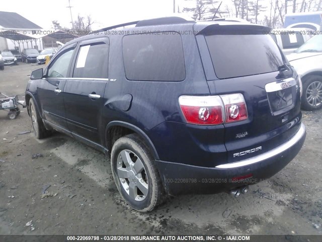 1GKER23727J133948 - 2007 GMC ACADIA SLT-1 Azul foto 3