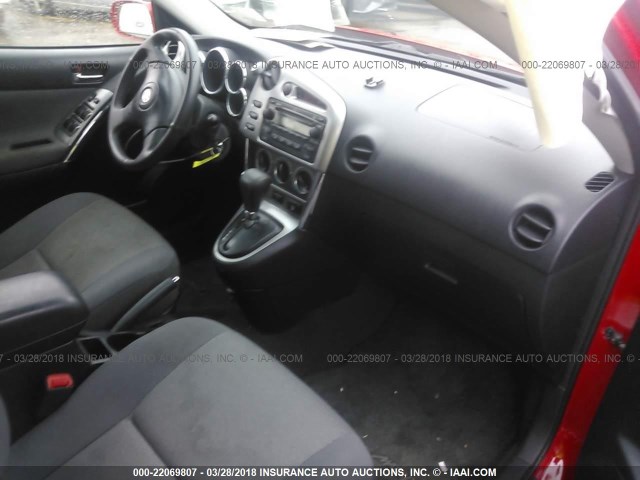 2T1KR30E08C711808 - 2008 TOYOTA COROLLA MATRIX XR RED photo 5