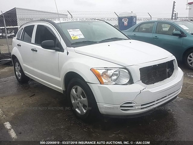 1C3CDWBA9CD510858 - 2012 DODGE CALIBER SE WHITE photo 1