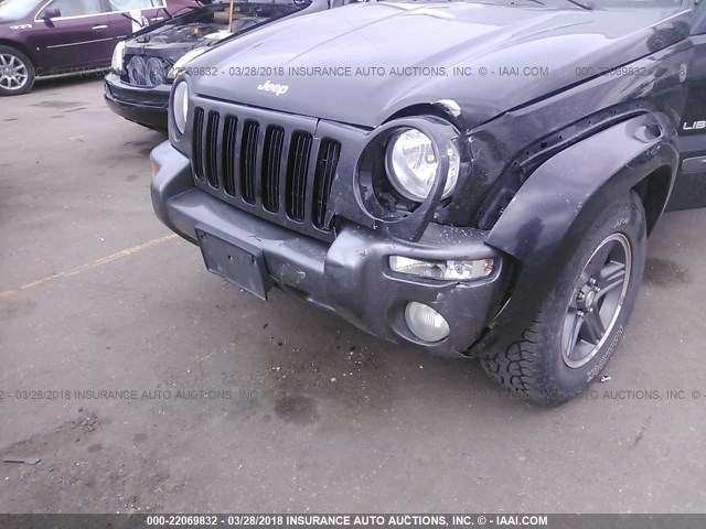 1J4GL48K94W171863 - 2004 JEEP LIBERTY SPORT BLACK photo 6