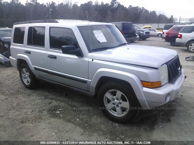 1J8HG48K96C330571 - 2006 JEEP COMMANDER SILVER photo 1