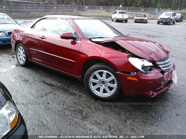 1C3LC55R88N301966 - 2008 CHRYSLER SEBRING TOURING RED photo 1