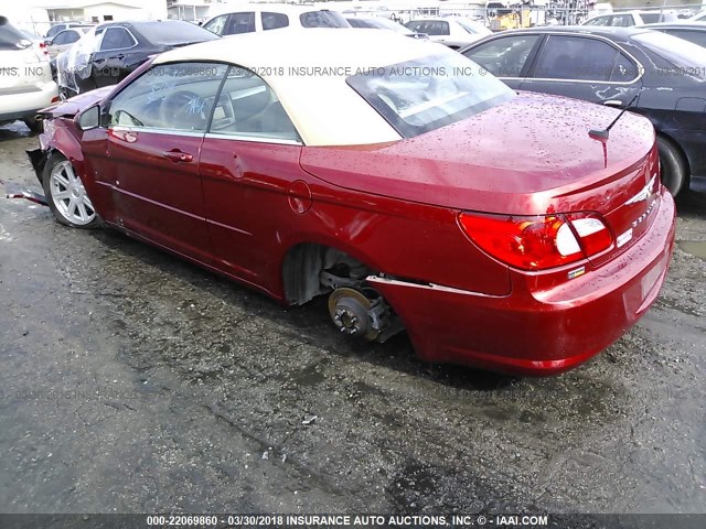 1C3LC55R88N301966 - 2008 CHRYSLER SEBRING TOURING RED photo 3