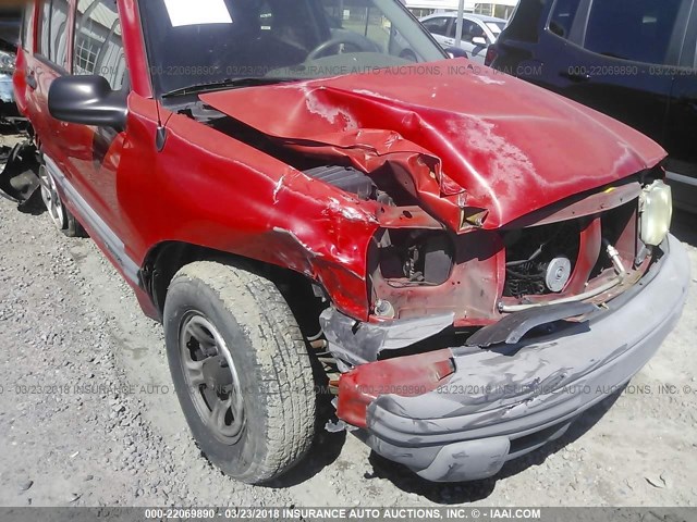 2CNBJ13C636907005 - 2003 CHEVROLET TRACKER RED photo 6