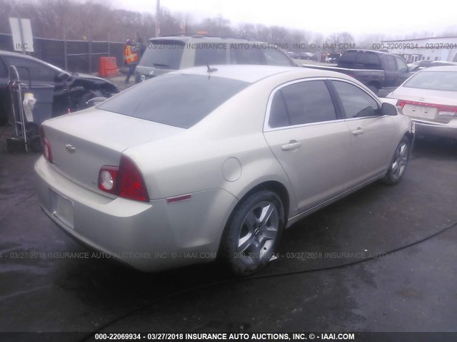 1G1ZH57B59F102269 - 2009 CHEVROLET MALIBU 1LT 金色 照片 4