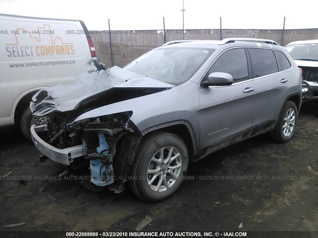 1C4PJMCS4FW555510 - 2015 JEEP CHEROKEE LATITUDE Gümüş foto 2