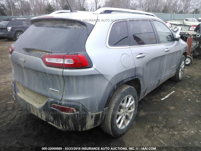 1C4PJMCS4FW555510 - 2015 JEEP CHEROKEE LATITUDE Gümüş foto 4