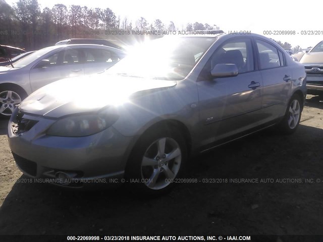 JM1BK323551261105 - 2005 MAZDA 3 S GRAY photo 2