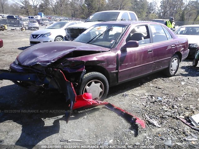 4T1BG12K0TU823030 - 1996 TOYOTA CAMRY DX/LE/XLE RED photo 2