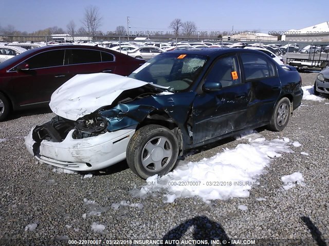 1G1NE52J32M726904 - 2002 CHEVROLET MALIBU LS GREEN photo 2